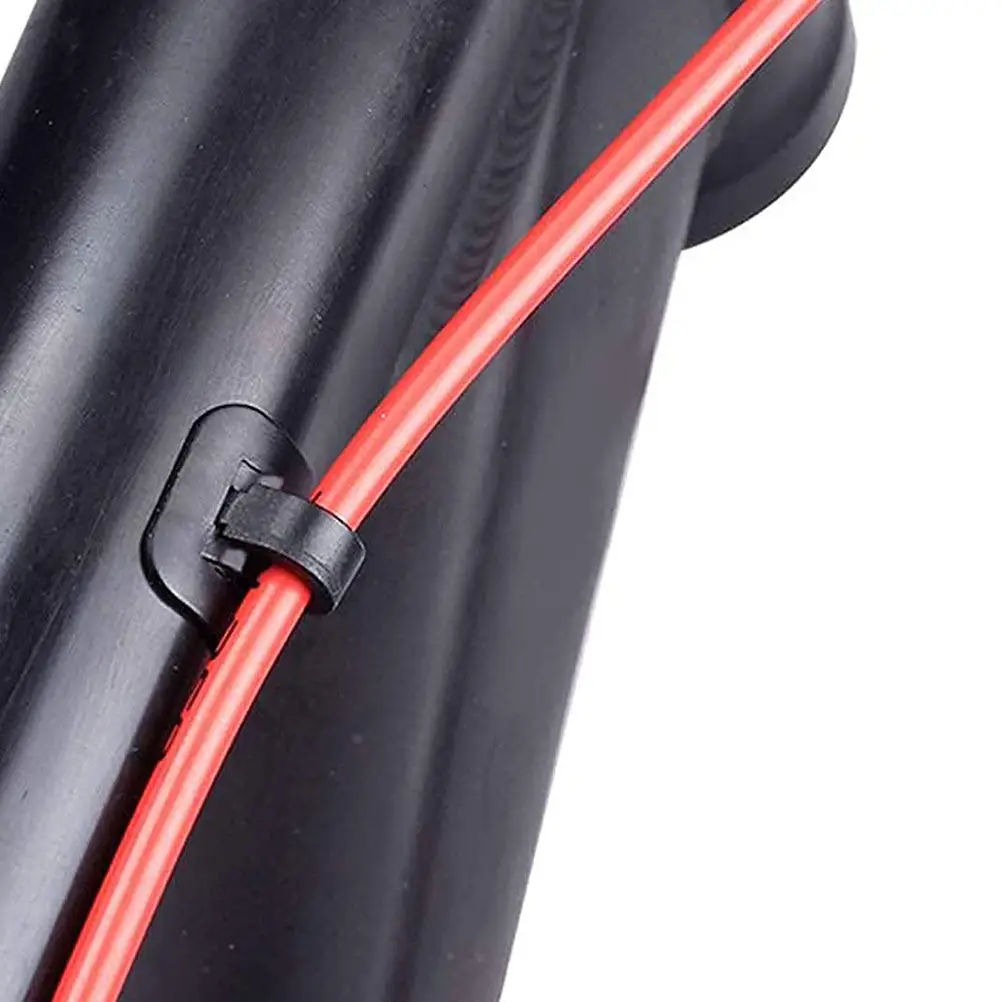 

8Sets Bike Brake Cable Clip Alloy Derailleur Guide Clamp with Adhesive Seat Shifter Hose Guide Road Bicycle Cable Buckle