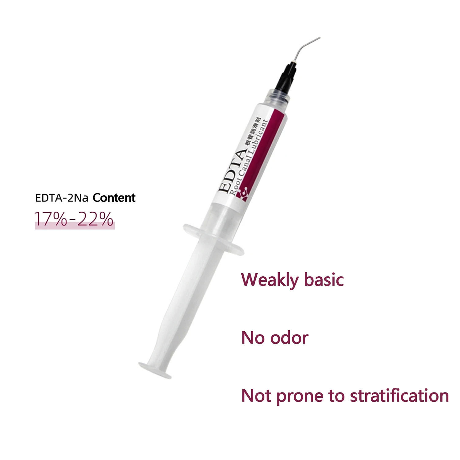 Guanya EDTA Gel Root Canal Lubricant, 5ml Syringe, Dental Endodontic Auxiliary Material for Dental Clinic Root Canal Preparation