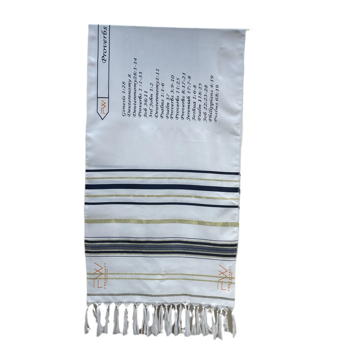 Tallit Proverbs10:22 Scarf Religious Prayer Shawl 50x180cm