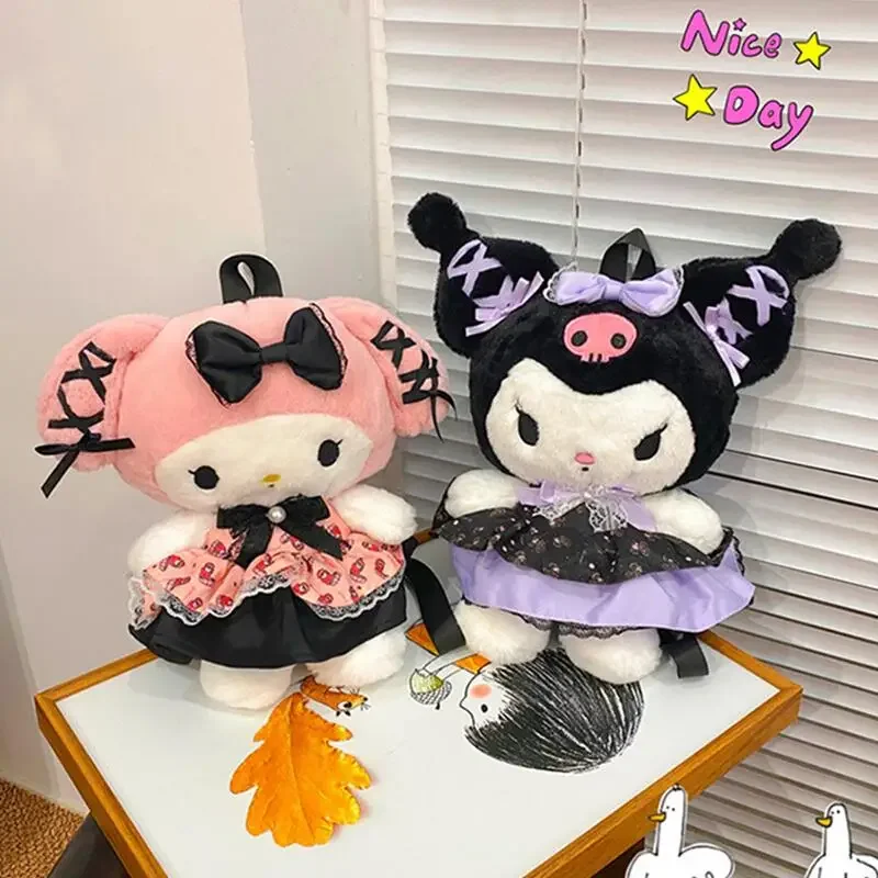 

Sanrio Kuromi рюкзак для кукол Miniso аниме мультфильм Милая моя мелодия кавайная косметичка модная сумка через плечо для девочек праздничные подарки