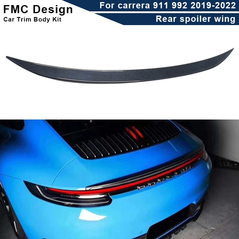 Koolstofvezel Auto Kofferbak Spoiler Achtervleugel Staart Vleugel Onderdelen Voor Porsche Carrera 911 992 2019-2022 upgrade Body Kit