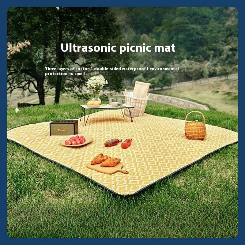 

Влагостойкий коврик для пикника на открытом воздухе, пляжный коврик для пикника, весенний коврик для кемпинга, ультразвуковой коврик