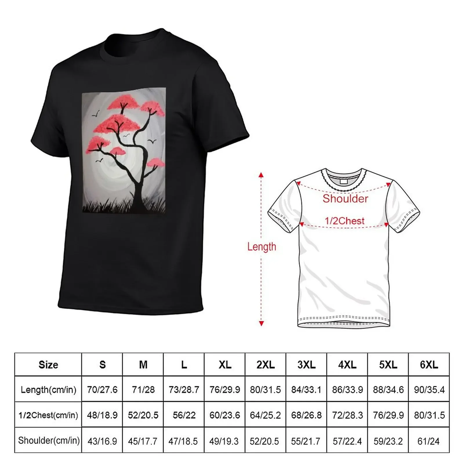 Cherry Blossom Tree T-Shirt hippie clothes tees man t shirt plus size clothes shirts men graphic