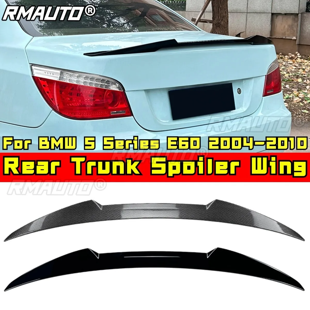 

For BMW 5 Series E60 Rear Trunk Spoiler Rear Trunk Wing Rear Spoiler for BMW 5 Series E60 2004-2010 Car Accessories