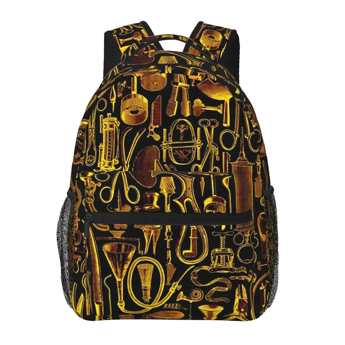 

Medical Condition Vintage Surgical Instruments GOLD Backpack Daypack Boys Girls BookBag School Bag Shoulder Bags for Men Women