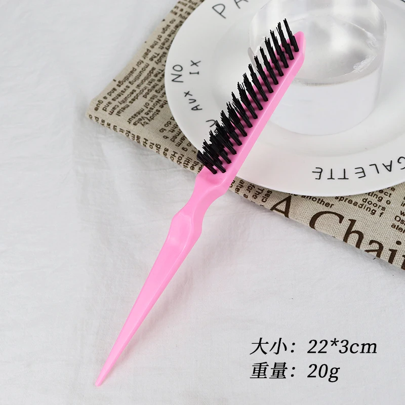 1 professional plastic thickened pointed tail anti-static back tearing hair brush, hair styling tool brush