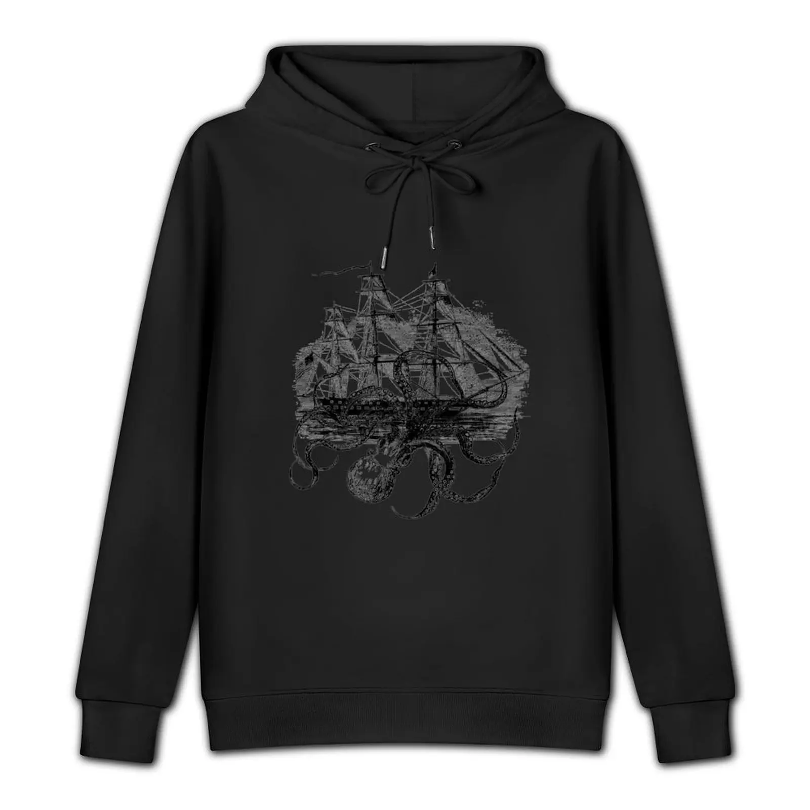 OctoShip Kraken Attacking a Ship Pullover Hoodie fashion men korean style clothes big size hoodie