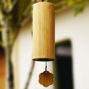 Bambusakkord -Windspiel, handwerkliche musikalische Windchime, Garten -freie Hausdekoration im Freien, Yoga -Klangheilungsgeschenke, Glockenmeditation 8 Hauptverkaufsglocken Musicalization - №5