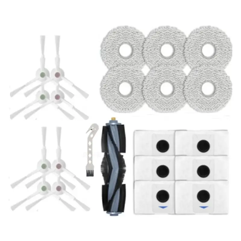 

Комплект из 22 предметов X11A для роботов-пылесосов Ecovacs Deebot T20/T20MAX/T20PRO/X1 OMNI/T10 Omni/Turbo: основная и боковые щетки, мешки для пыли, салфетки для влажной уборки