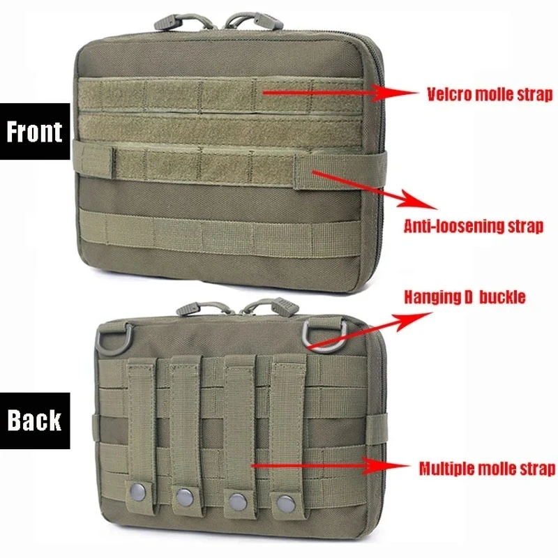 Imagem -02 - Bolsa Tático Militar Edc Cinto de Cintura Colete de Caça Pacote de Ferramentas de Emergência Kit de Primeiros Socorros Médicos ao ar Livre