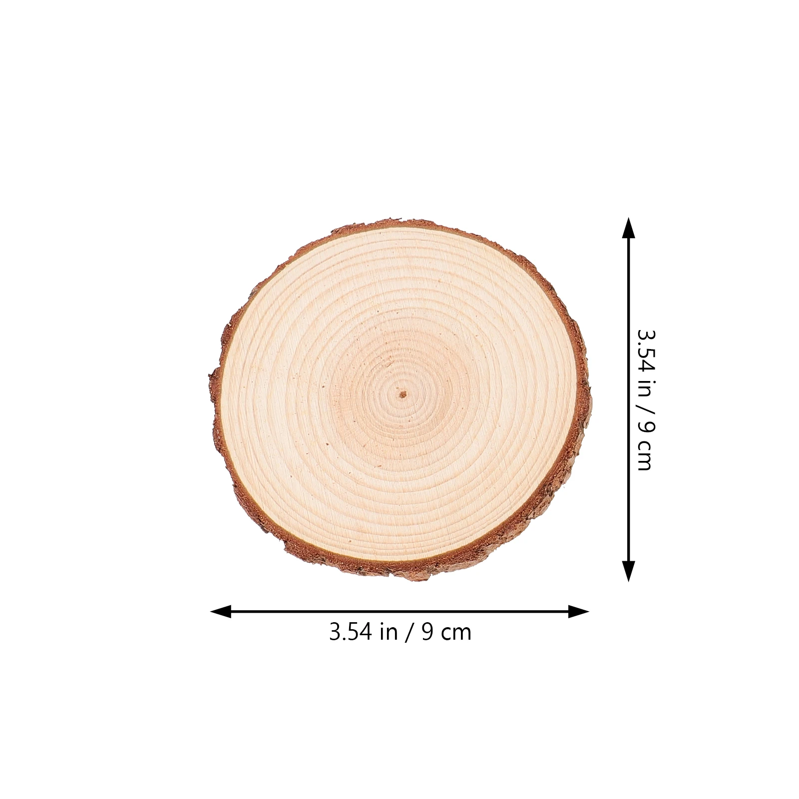 

3 Pcs Xmas Ornaments Wooden Drawing Board Decorative Solid Round Chips Hanging Painting