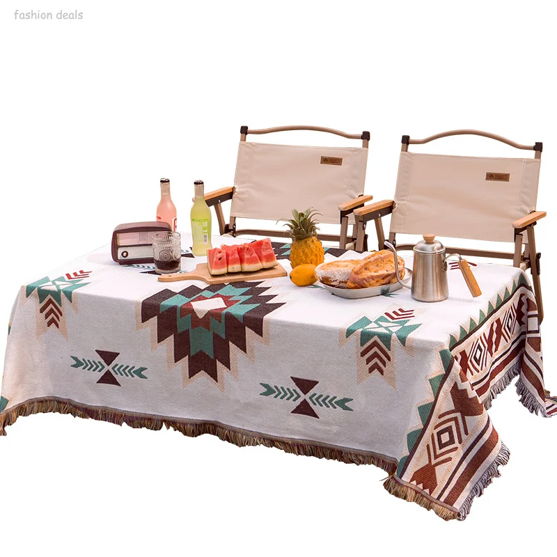 

Bohemian Style Outdoor Camping Picnic Blanket Thick Tablecloths, Outdoor Lawns, Moisture-proof Mats, Tents, Equipment Blankets