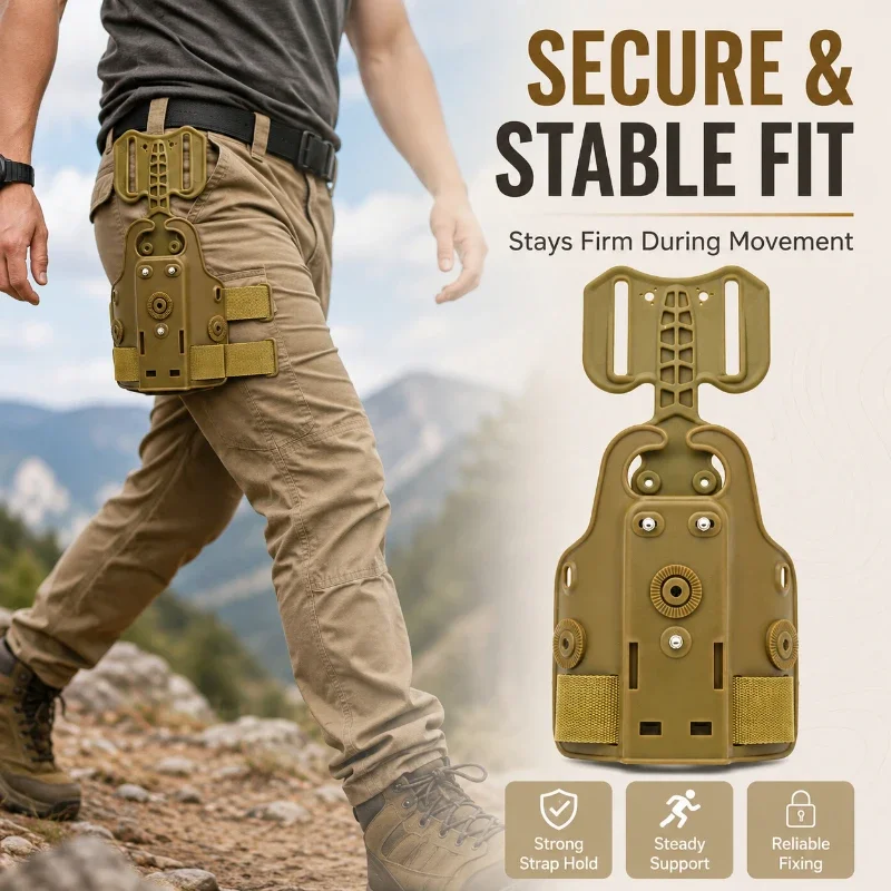 Anti-Slip Leg Fixing Base With Dual Installation Modes Adjustable Lightweight Accessory For Outdoor Camping