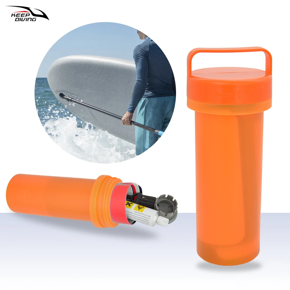 1 Set PVC Repair Kit Stand Up Paddle Board Waterproof Patch Tool Portable Kayak Accessories Storage Bucket Inflatable Boats