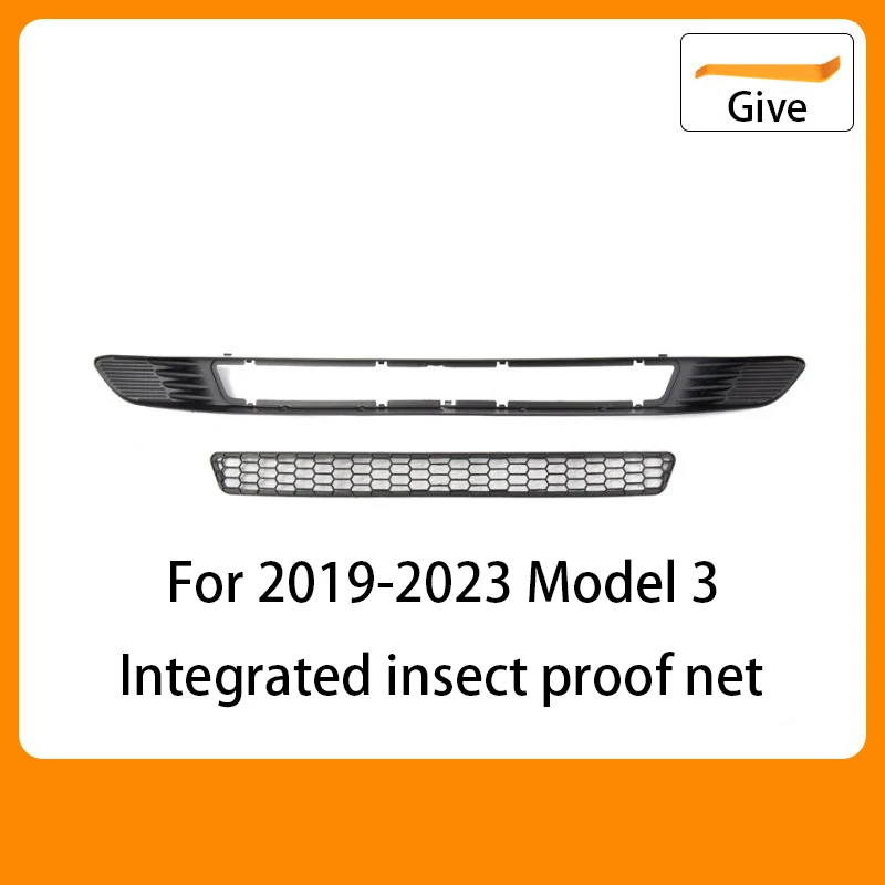 Voor Tesla 2019-2024 Model 3/Y Voorbumper Grill Mesh Luchtinlaat Vent Cover Grille Guards Protector anti-insect Netto Accessoires
