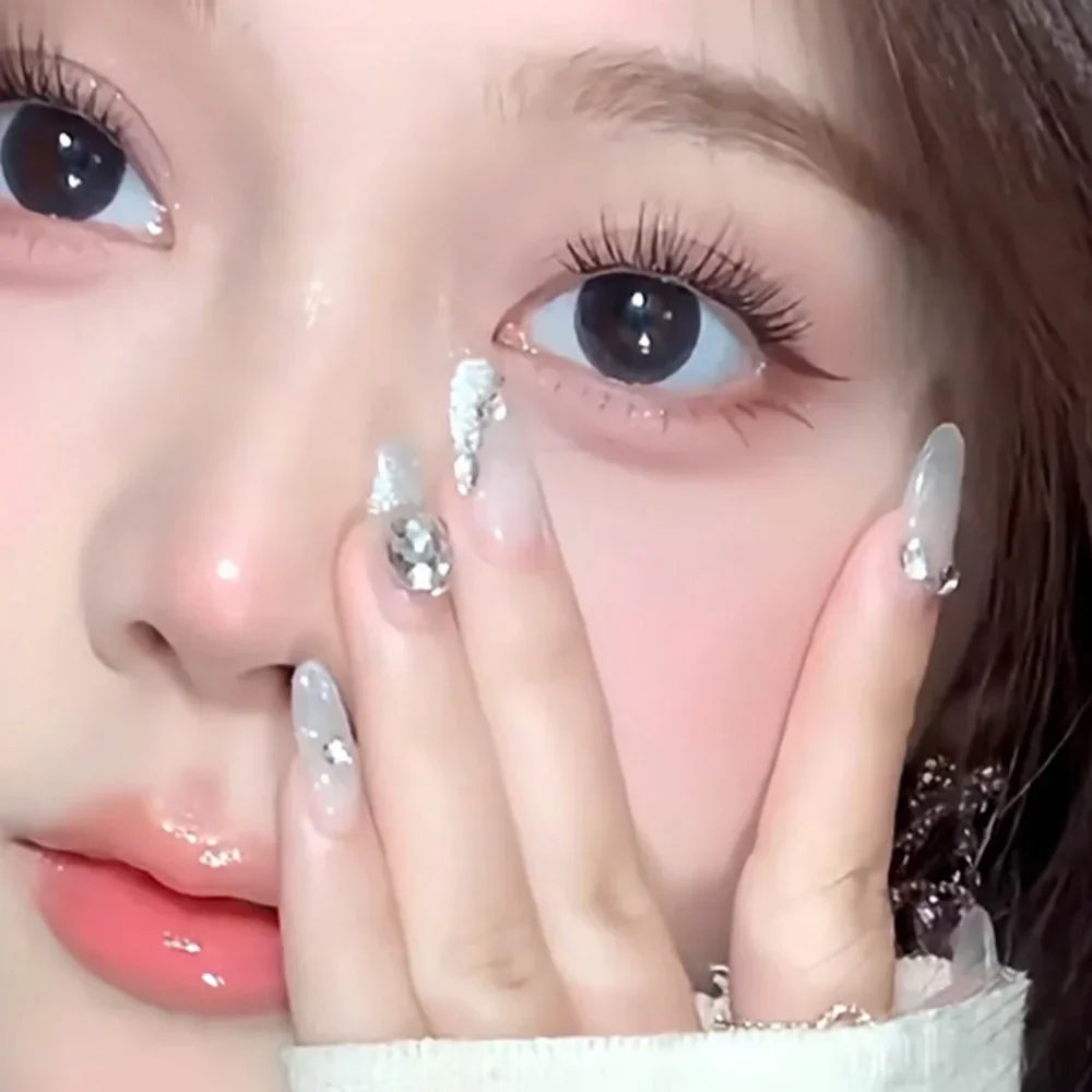 10 file di grande capacità ciglia finte piccolo balletto singolo cluster ciglia finte trasparenti Terrier ciglia strumenti per il trucco