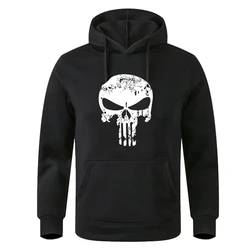 Punishers Printed Fleece Pullover Hoodies Men/Women Casual Hooded Streetwear Sweatshirts Male Skull Harajuku High quality tops