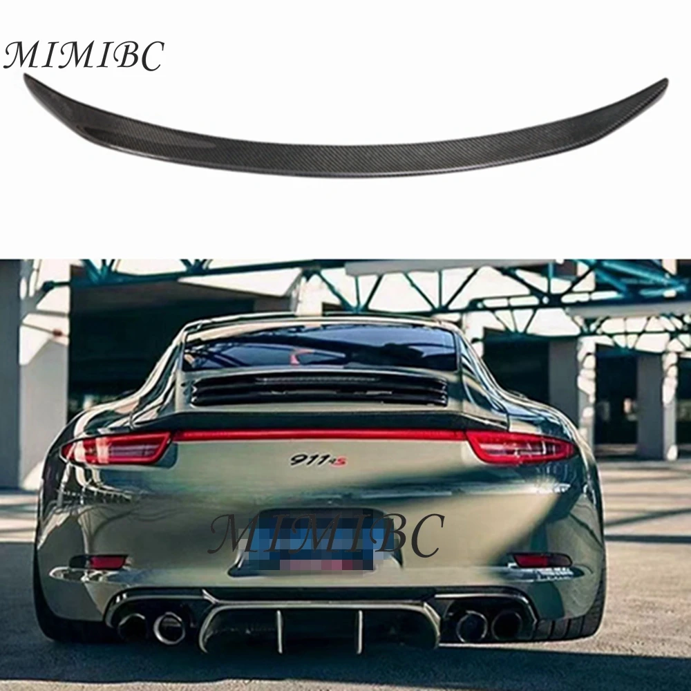 

FOR Porsche Carrera 911 991 Car Styling Carbon Fiber Rear Lip Roof Spoiler Trunk Boot Wing SHCHCG 2012 2013 2014 2015 Year