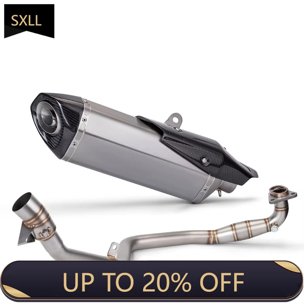 

SXLL Slide in X-ADV 750 X ADV750 XADV 750 Motorcycle Exhaust Espace Full System Front Pipe Connection Original Titanium Muffler