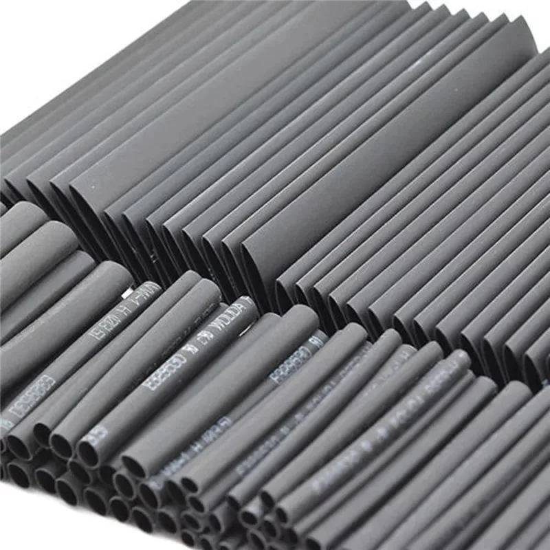 8 Metri/set Tubi Termoretraibili 1/2/3/4/5/6/8mm 2:1 Nero Isolamento Termoretraibile Avvolgimento Termoretraibile per Cavo FAI DA TE connettore Kit di cavi