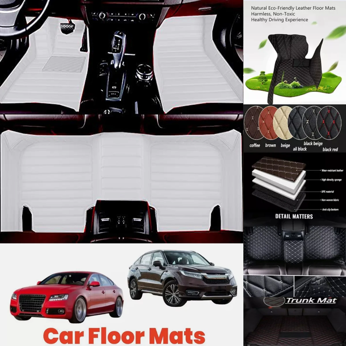 

5D leather waterproof Custom Car Floor Mats For Toyota Corolla Hybrid Auris Auto Carpets Foot Coche Accessorie liners