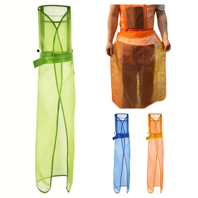 

One Mesh Lawn Worker Apron with Pockets - Full Coverage Safety Clothing for Gardening and Trimming