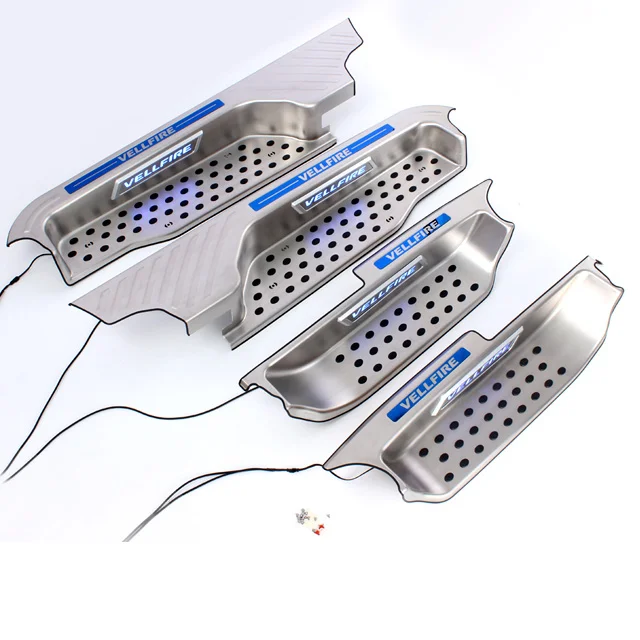 

Suitable for Welcome Pedal with LED Light Car Modification 304 Stainless Steel for toyota Vellfire 2015-2022 Exterior Accessori