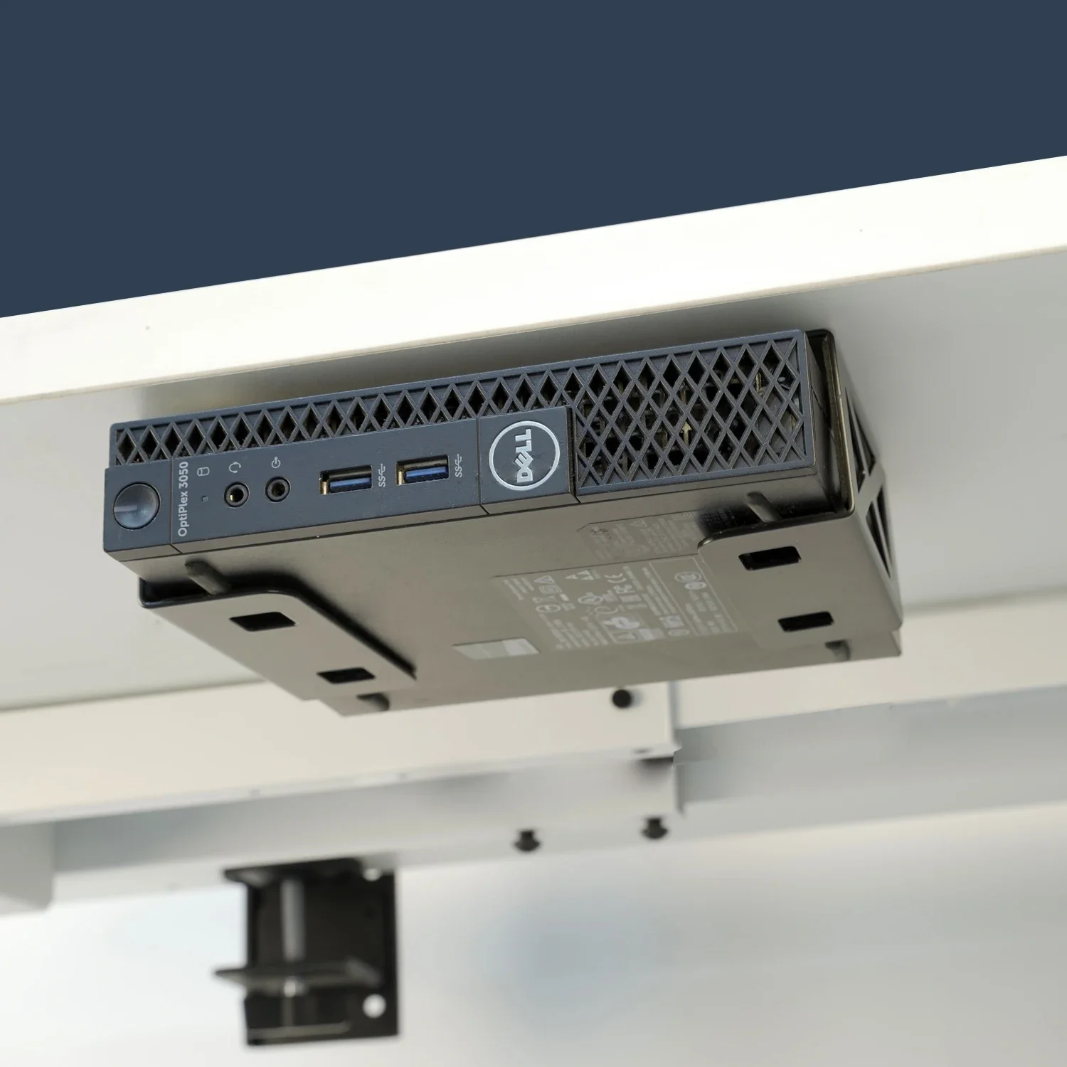 Under Desk Laptop e Mini PC Storage Mount, suporte de CPU, compatível com Dell OptiPlex,Macbook,Mac Mini e muito mais