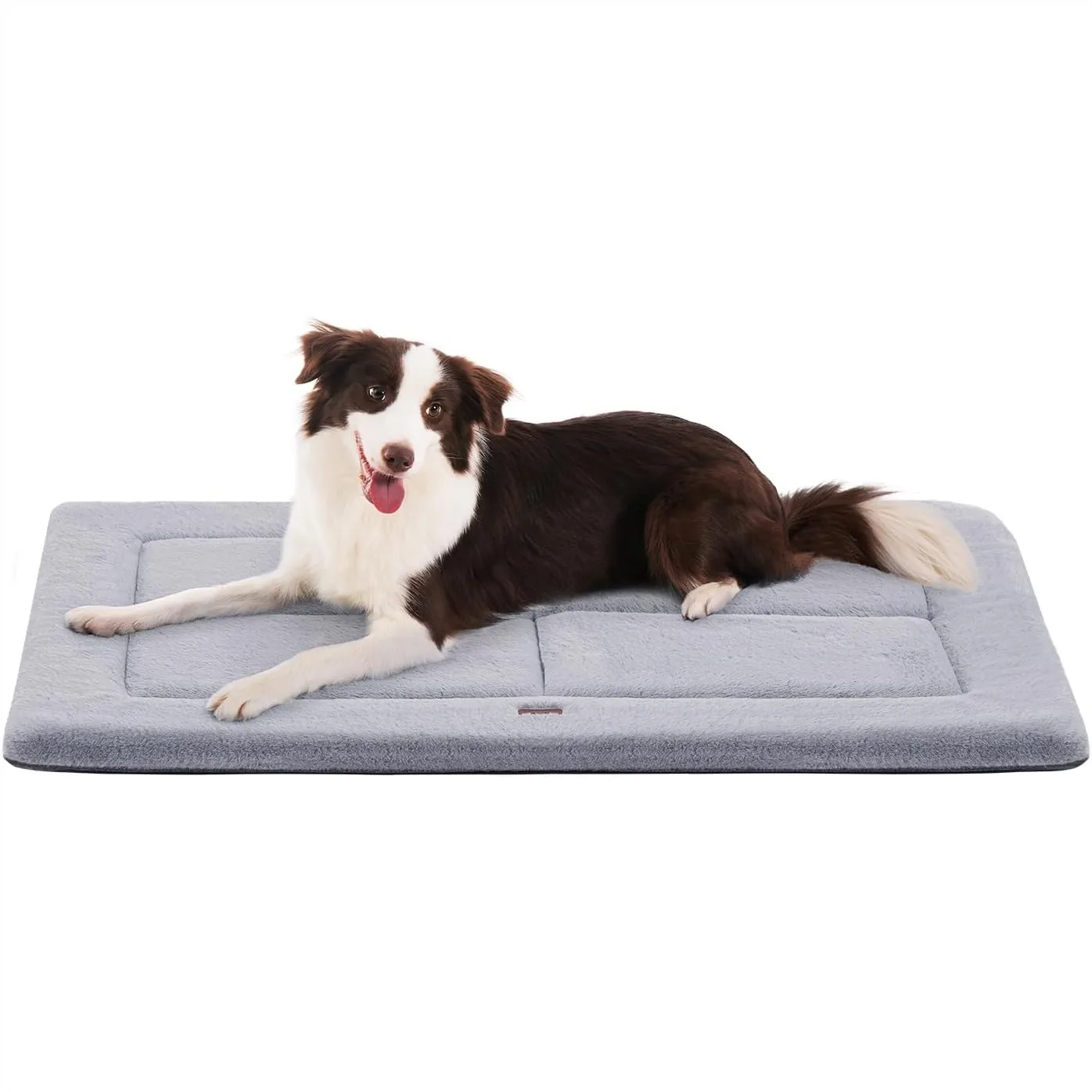 

Dog Crate Pad Bed For Medium Large Dogs Washable Reversible Anti-Slip Kennel Mat Soft Fluffy For Indoor Outdoor Use 35x23 Inches Gray