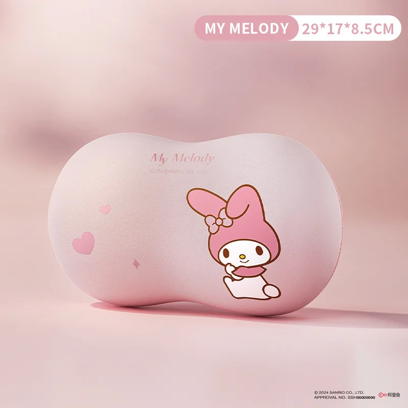 Sanriou appui-tête de voiture Protection du cou oreiller taille oreiller mignon dessin animé Kuromi ma mélodie voiture décoration accessoires Festival cadeau