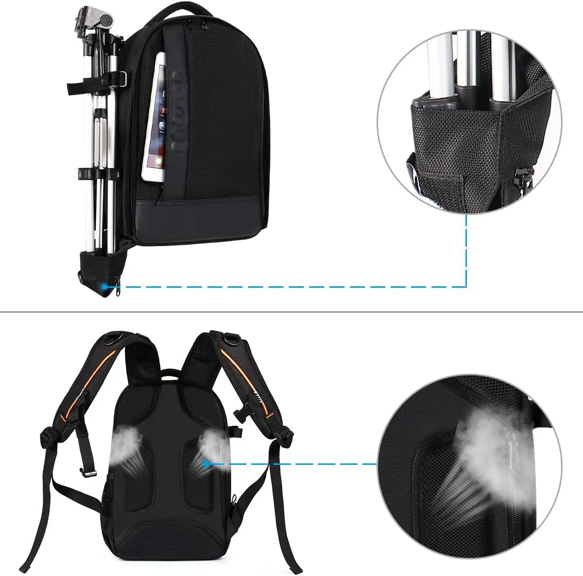 Outdoor Camera Bag Shockproof Video Digital Shoulder Camera Backpack Shockproof Photography Camera Case for Canon Nikon Sony