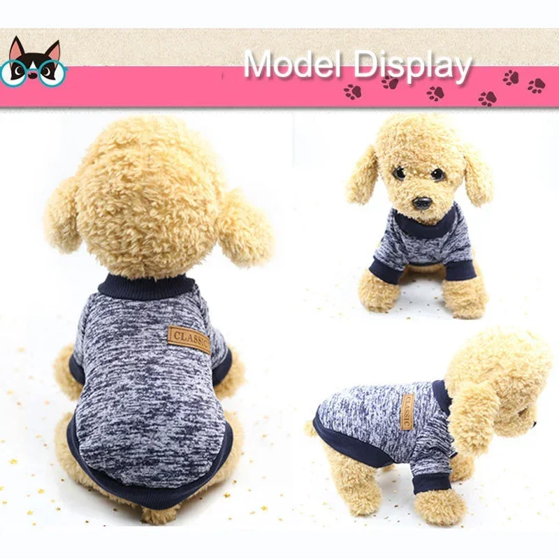 Sudadera Chaud Classique Pour Animaux De Compagnie Vêtements Pour Chiots Et Chatons Manteau Pour Petits Chiens Perros Suéteres