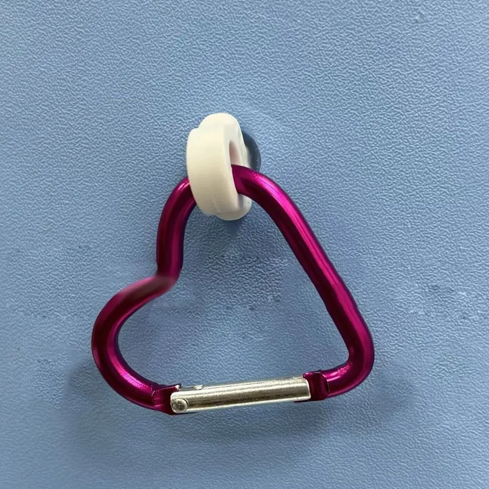 3ชิ้นตะขอเสริมสำหรับกระเป๋าใส่ของรูปหัวใจที่แขวนกุญแจที่ใส่กระเป๋าโท้ทริมชายหาด