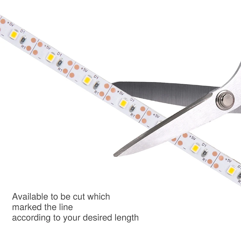 H-W 실내 Led 스트립 5V USB 램프 2835 Tiras Led 라이트 스트립 백라이트 TV 침실 조명