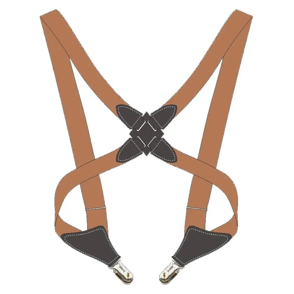 Suspensórios dos homens ajustáveis, Suspender Forma X, Clip-on Braces, Acessórios de Vestuário Quente, Novas Correias Elásticas, Ad V5C2