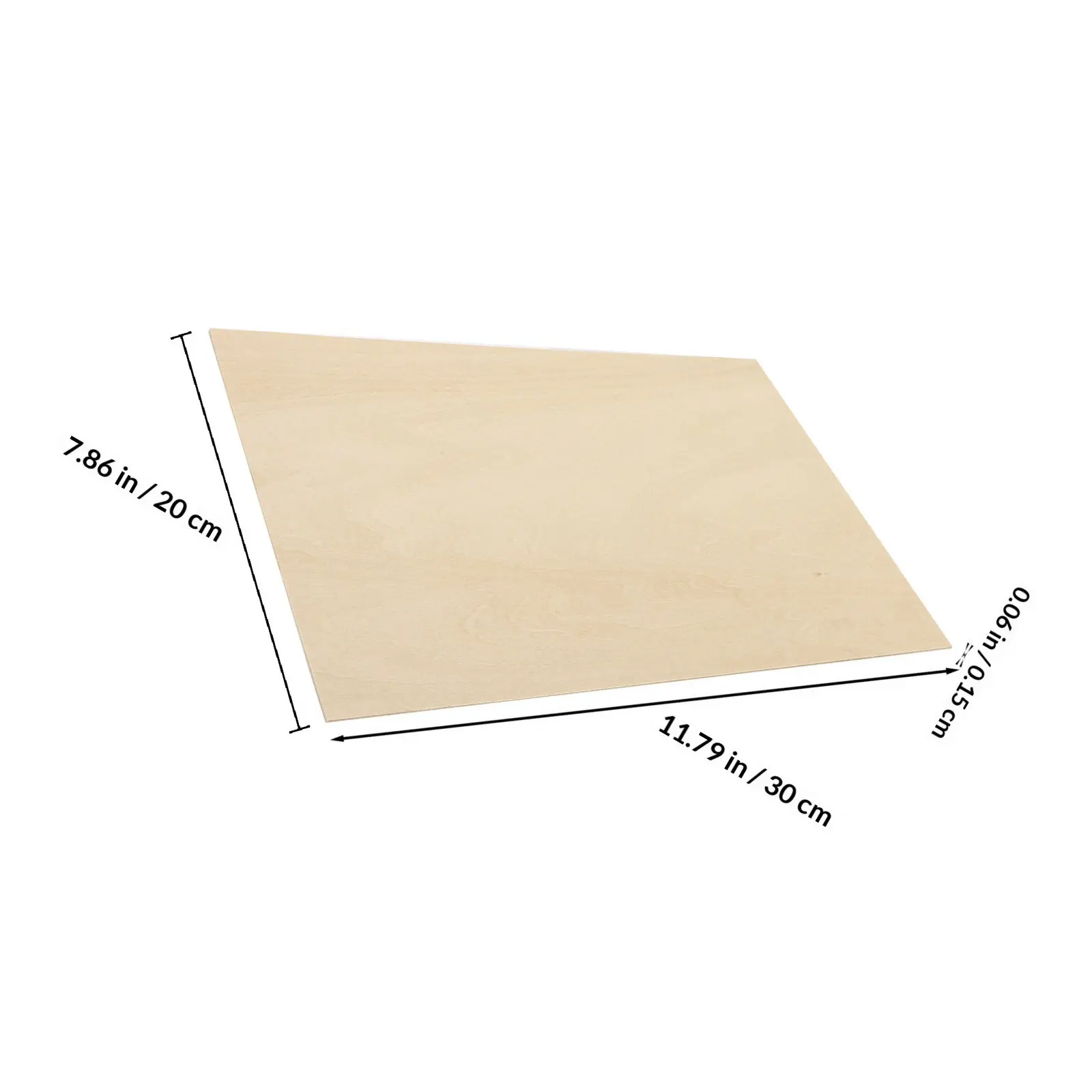 10Pcs Basswood Plywood Blank Wood Piece DIY Craft Painting Wood Unfinished Wooden Cutouts Pyrography Supplies Wooden Handicraft