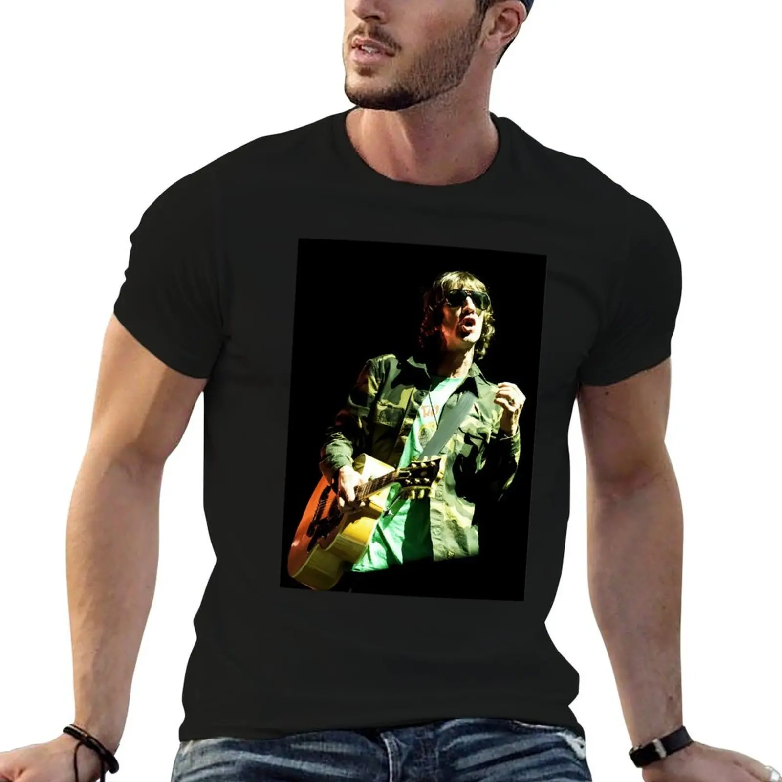 

English Singer Most Popular Richard Ashcroft T-Shirt man t shirt cotton man tshirt T-Shirt