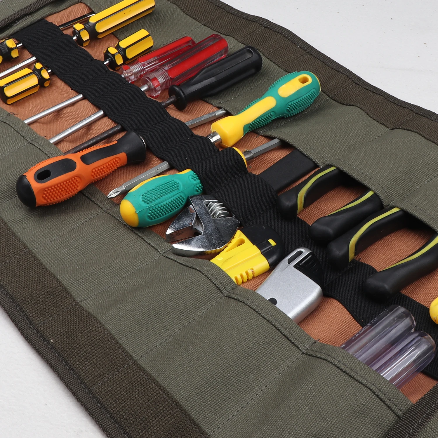 Folding Multi-Purpose Carrying Handle Organizer Rolling Tool Bag for Electrician