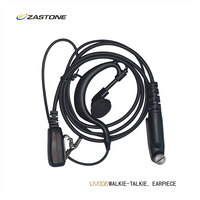 Zastone UV008 Walkie Takie Headset Earphone Pin plug Ear Hook Is Earpiece For Motorola Motorola GP328plus GP338plus GP344 GP388