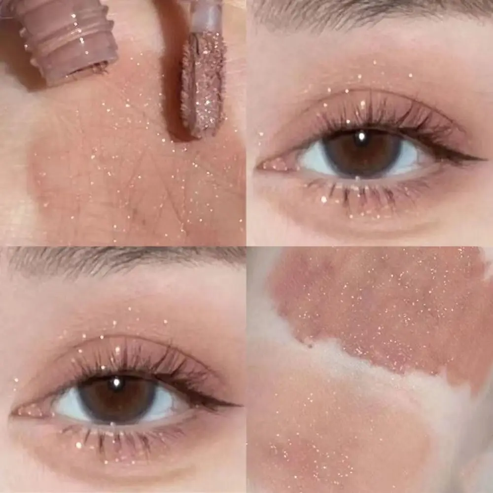 Gemakkelijk Te Dragen Waterdichte Vloeibare Oogschaduw Parelmoer Glitter Eyeliner Potlood Gemakkelijk Te Dragen Langdurige Make-Up Tools Mannen