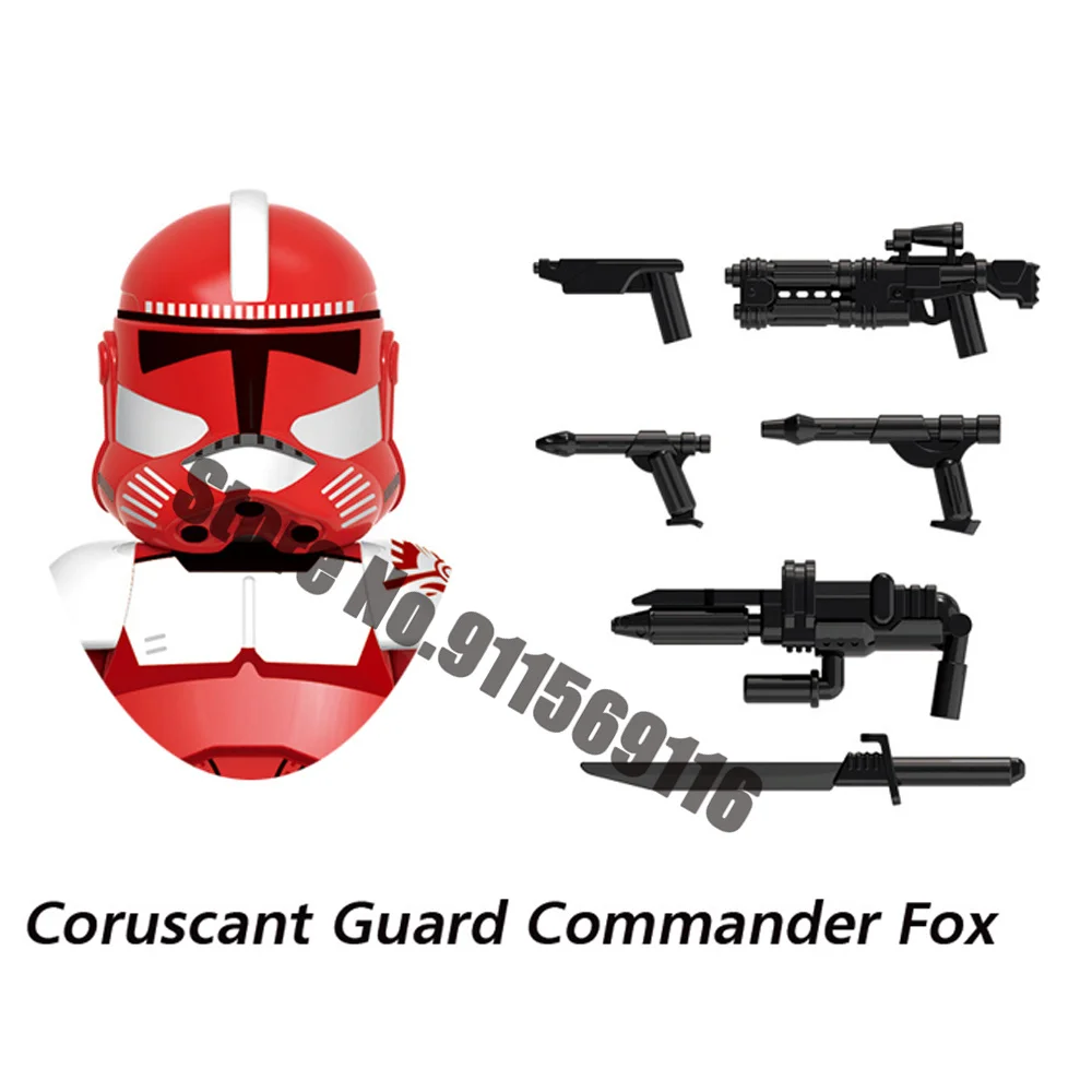 G0122 Clone Troopers Bouwstenen Commandant Cody Rex Hengsthowzer Ravage Jesse De Slechte Batch Bakstenen Elite Team Troopers Speelgoed - afbeelding 1