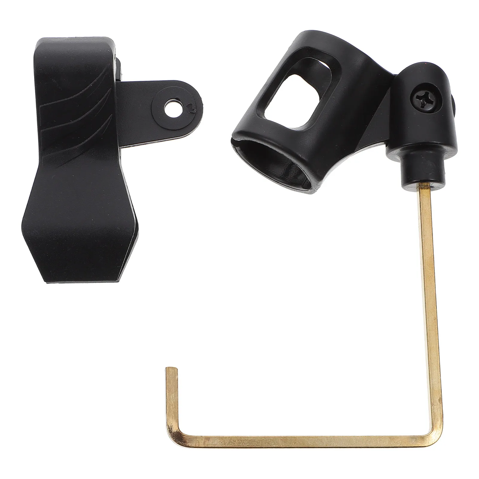 1 Peça de Clipe de Microfone Premium em ABS e Metal, Suporte Ajustável para Microfone para Músicos, Acessório de Suporte para Microfone de Palco de Banda