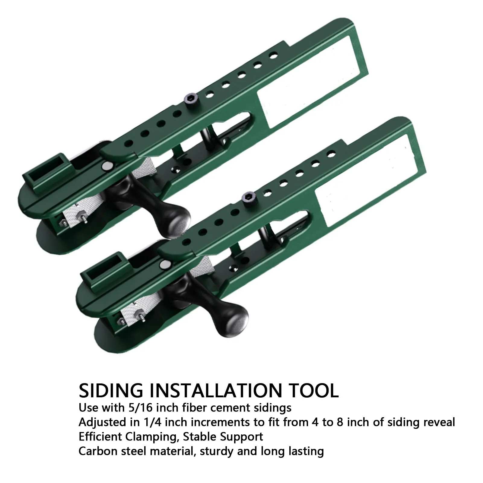

2PCS Cement Siding Tools Rubber Padding Grip Carbon Steel Siding Installation Tool High Efficiency for 5/16 inch Sidings