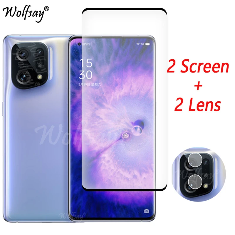 Full Cover Tempered Glass For Oppo Find X5 Screen Protector For Oppo Find X5 X5Lite X5 Pro Camera Glass For Oppo Find X5 Glass