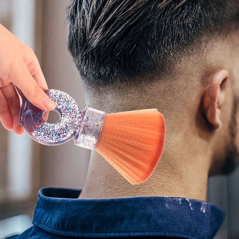 Barber Brush Neck Duster Small Brush Handle Hair Salon Haircut Cleaning Tool Manual Shaving Beard Male Grooming Accessories