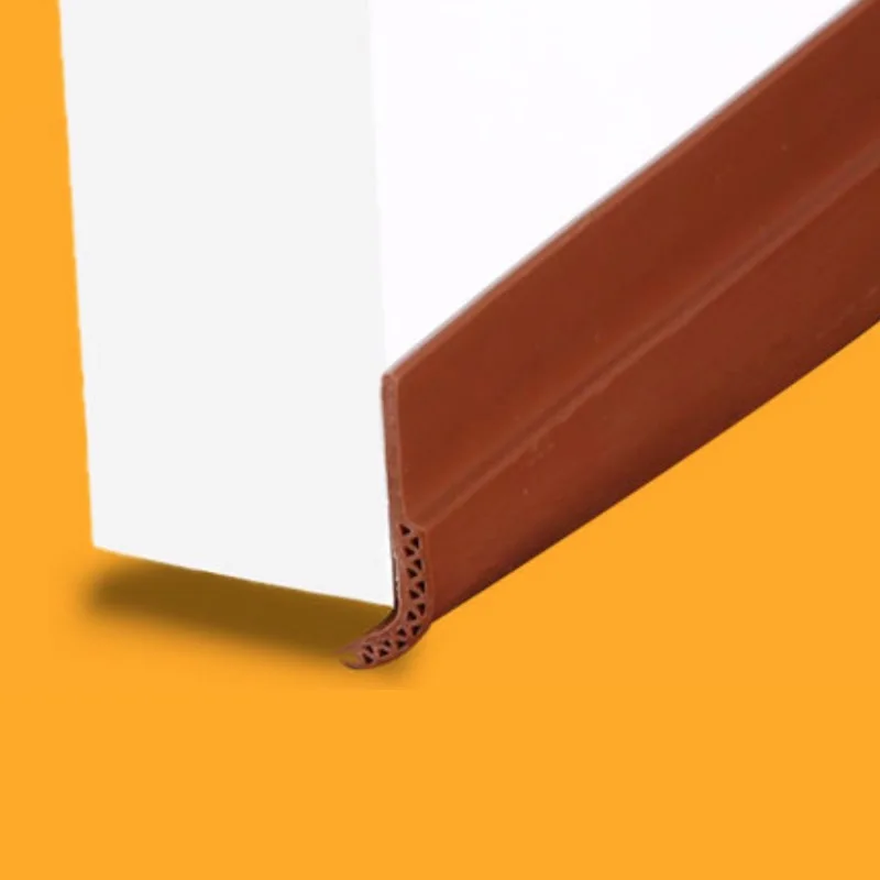 Self-adhesive Door Bottom Threshold Seals Draft Stopper Door Sweeps 45 x 910mm 1200mm Brown White