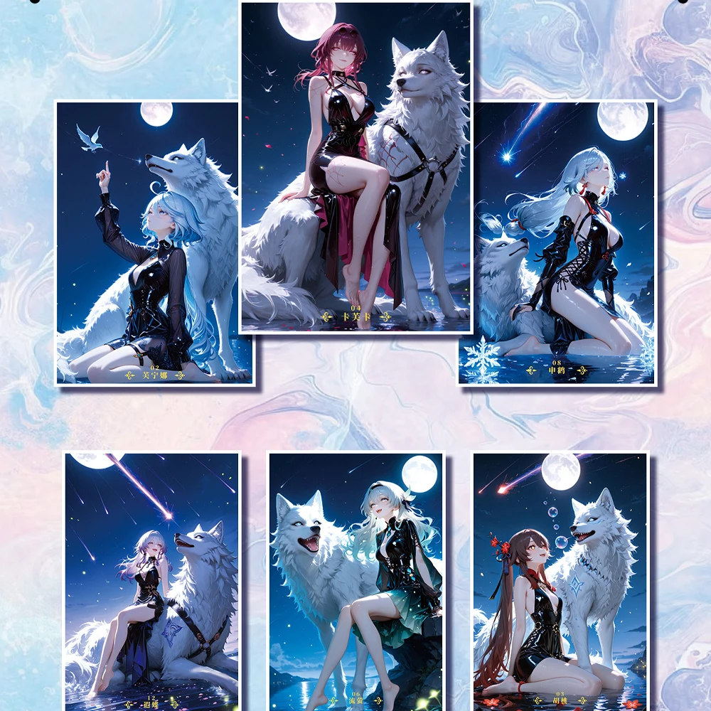 2025 Nowe Słodkie Stare A4 Akrylowe Płyty Bogini Historia Waifu Kolekcja Kart Waifu ACG TCG Booster Box Binder Hobby Prezenty