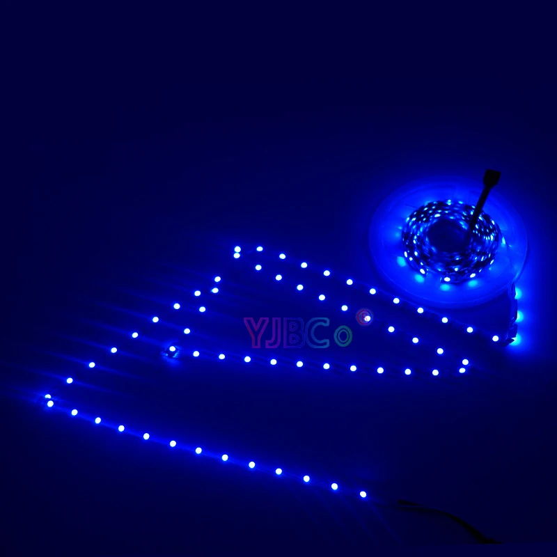 12V 5M S type bendable LED Strip 48leds/m SMD 5050 RGB 60leds/m White/Warm White Flexible Lights Tape Non waterproof IP20