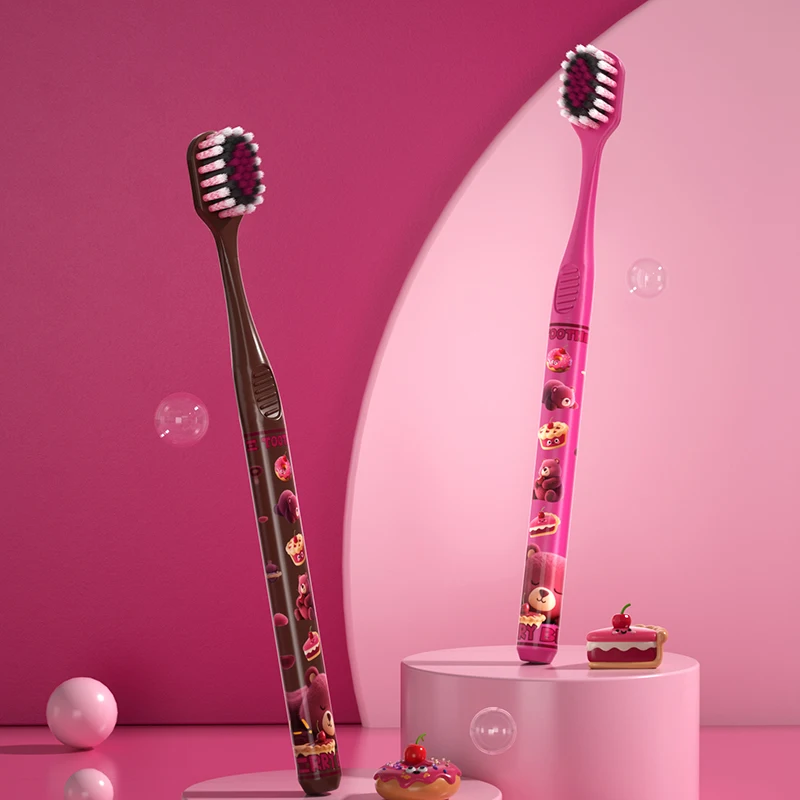 2-Pack Toothbrush Set, Soft Bristles for Deep Cleaning, Portable Travel & Home Oral Care, Suitable for Daily Adult Use