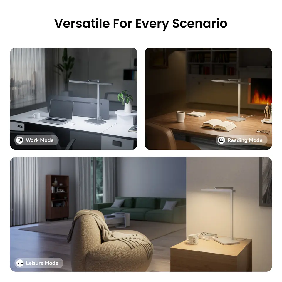 مصباح مكتب ذكي Yeelight LED D1، طول 60 سم، اتصال بلوتوث، قابل للتعتيم، تحكم باللمس والصوت، متوافق مع تطبيقات Apple Home وGoogle وAlexa - 5